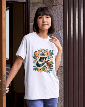 NIKE Sportswear Women's Floral Logo Boxy T-Shirt