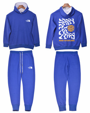The North Face Oversize Festival Square Tank French Terry Set Royal Blue