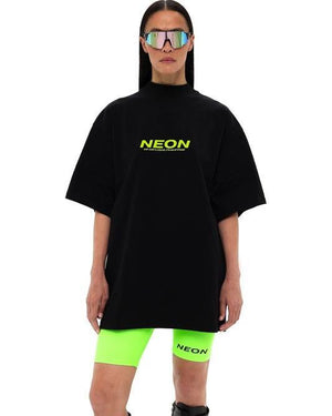 H&M Oversized T-Shirt Black with neon orginal