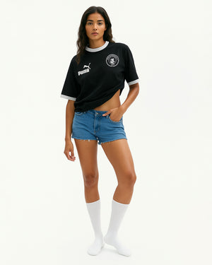 Puma X Manchester City Ringer Drop Shoulder T-Shirt