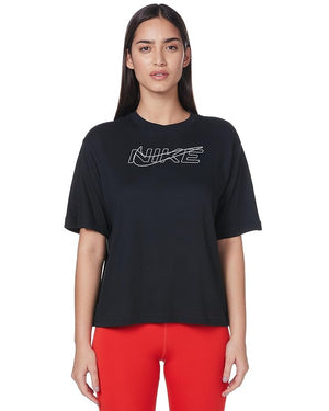 NIKE Black Sportswear Essential T-Shirt chest print