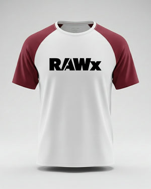 RAWx - Raglan   Drop Shoulder - Oversized Crew Neck White/Black