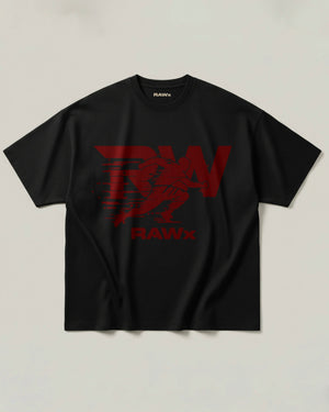 RAWx - Ultimate  Drop Shoulder - Oversized Crew Neck Black - Speedo