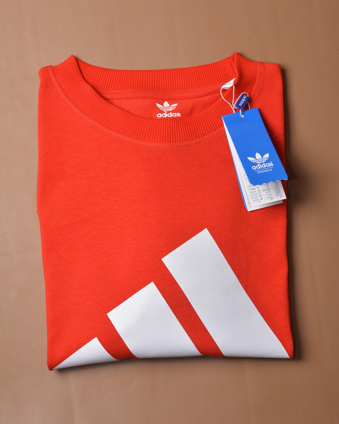 ESSENTIALS SINGLE JERSEY BIG LOGO TEE RED