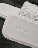 AE WOMEN Puffy Braided Slide Sandal-White