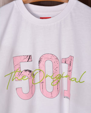 Levi's 501 The Original Tee  White