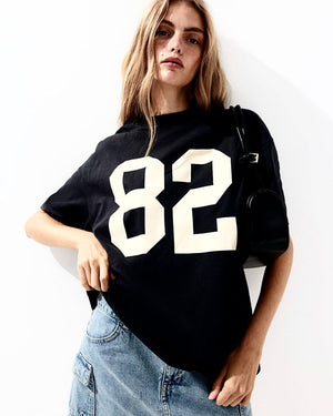 H&M Oversized T-Shirt with Motif