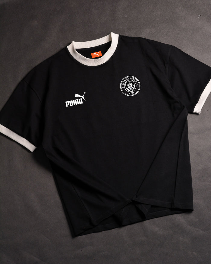 Puma X Manchester City Ringer Drop Shoulder T-Shirt