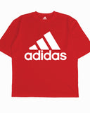 ESSENTIALS SINGLE JERSEY BIG LOGO TEE RED