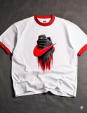 Nike Men's Dri-FIT Fitness Ringer T-Shirt White/Red