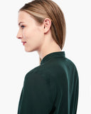 Q/S Designed by S.Oliver® Modal Tunic with Pleated Details - Dark Green