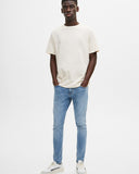 PULL&BEAR MEDIUM BLUE SUPER SKINNY JEANS