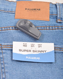PULL&BEAR MEDIUM BLUE SUPER SKINNY JEANS