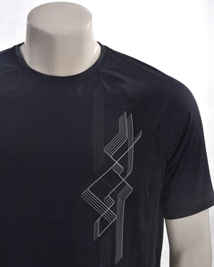 Newcential  Men's Functional Running Shirt (Black)