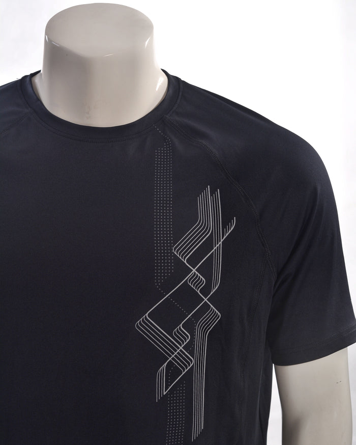 Newcential  Men's Functional Running Shirt (Black)