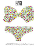 La SENZAR° FLORAL PRINT BIKINI SET - handsandhead