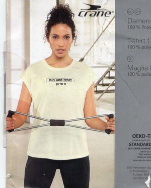 CRANE Fitness T-shirt Off white - handsandhead